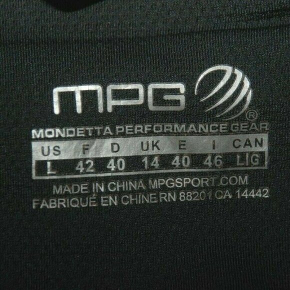 Ladies Mondetta Gray & Aqua Athletic Activewear Crop Workout Leggings Size L Bac - Picture 8 of 10